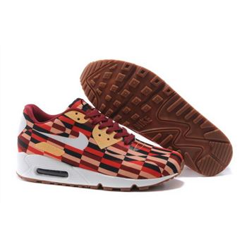 Nike Air Max 90 Roundel By London Underground Womens Shoes Brown Wine Red Germany